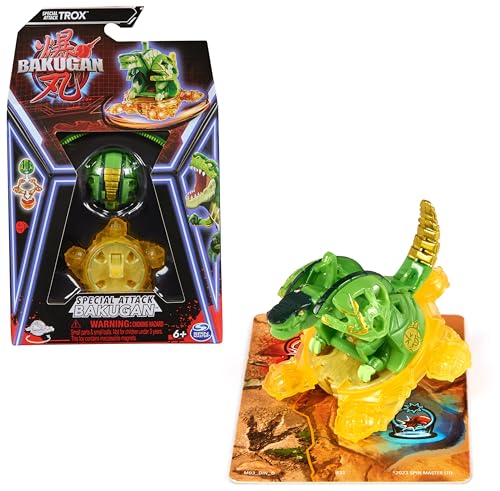 BAKUGAN, Special Attack Trox, spinnendes Sammlerstück, individualisierbare Actionfigur und Sammelkarten, Kinderspielzeug für Jungen und Mädchen von BAKUGAN