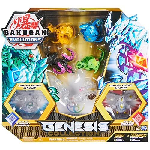 Bakugan 'Evolutions' Genesis Collection 8er Pack, inkl. 2 leuchtenden Bällen mit integrierten LEDs von BAKUGAN