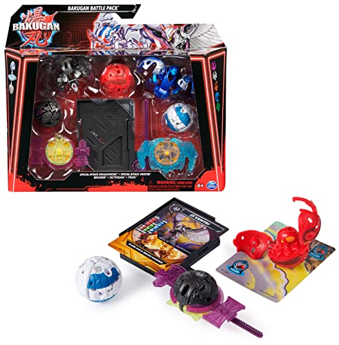 Bakugan 3.0 Battle Pack mit 5 Bällen (2 Special Attack Dragonoid & Ventri und drei Core Balls Bruiser, Octogan, Trox), für Kinder ab 6 Jahren von BAKUGAN