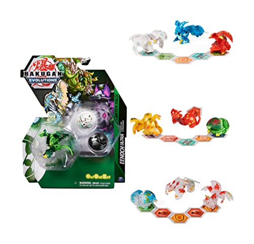 BAKUGAN 'Evolutions' Starter Pack mit 3 Bällen (1 Ultra und 2 Basic Balls), unterschiedliche Varianten von BAKUGAN