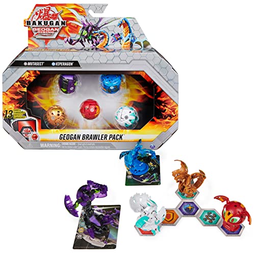 BAKUGAN 'Geogan Rising' Geogan Brawler 5er Pack (Geogan Darkus Mutasect, Geogan Aquos Viperagon, Basic Aurelus Dragonoid, Basic Pyrus Ferascal, Basic Haos Pincitaur) von BAKUGAN