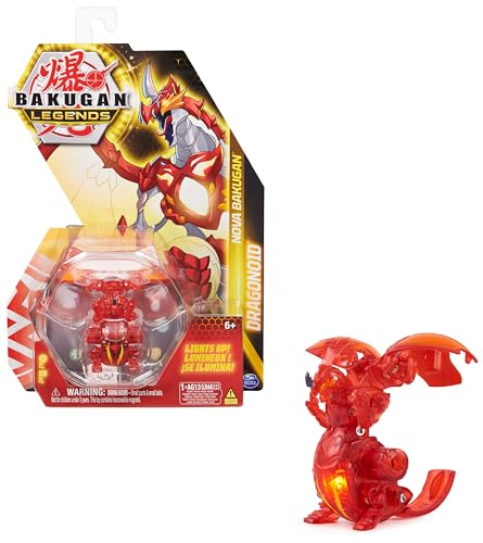 BAKUGAN 'Legends' 2023 Nova DRAGONOID 1er Pack, Ball mit Leuchteffekt, integriertes LED-Licht, für Kinder ab 6 Jahren von BAKUGAN