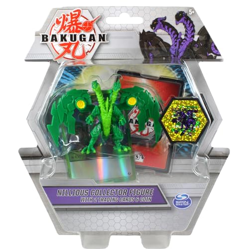 BAKUGAN Sammelfiguren mit 2 Sammelkarten & Sammlermünze - Nillious Green von BAKUGAN