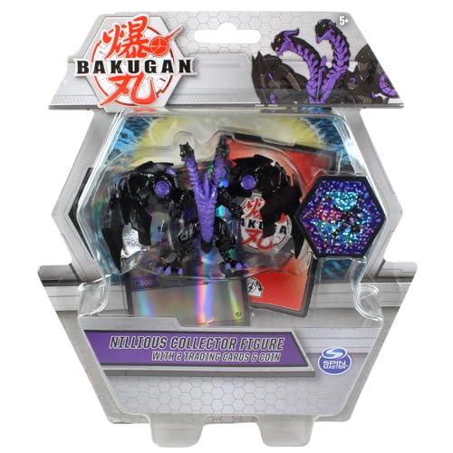 BAKUGAN Sammelfiguren mit 2 Sammelkarten & Sammlermünze - Nillious Purple von BAKUGAN