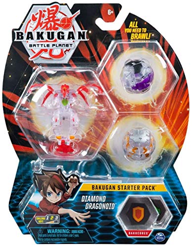 BAKUGAN Starter-Pack 3er Pack Diamond Dragonoid Sammel-Actionfiguren ab 6 Jahren von BAKUGAN