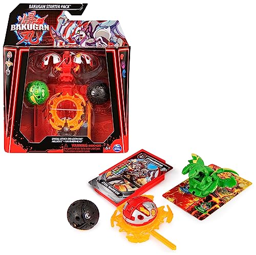 Bakugan 3.0 Starter Pack mit 3 Bällen (1 Special Attack Dragonoid, 2 Core Balls Nillious und Hammerhead), für Kinder ab 6 Jahren von BAKUGAN