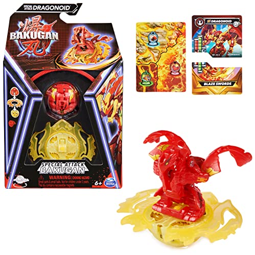 Bakugan 3.0 Special Attack 1er Pack - Dragonoid, individuell zusammenstellbare Actionfigur mit Charakterkarte zum Sammeln, für Kinder ab 6 Jahren von BAKUGAN