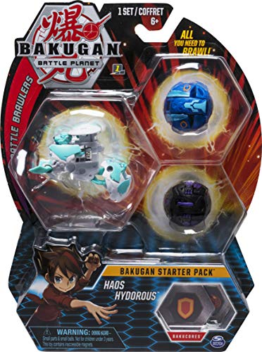 Bakugan 20104018-6053051 Starter Pack 3-Pack Haos Hydorous Collectible Transforming Creatures, ab 6 Jahren von BAKUGAN