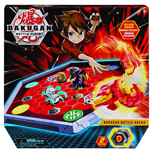 Bakugan 6045142 Battle Arena, umrandetes Spielfeld mit exklusivem Pyrus Phaedrus Bakugan von BAKUGAN