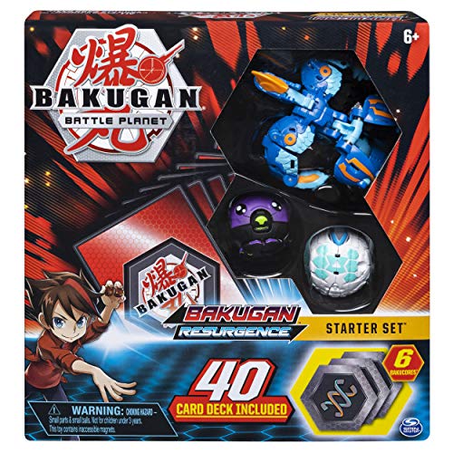 Bakugan Bakugan Battle Brawlers Starter Set mit Bakugan Transforming Creatures, Aquos Pyravian, für Kinder ab 6 Jahren von BAKUGAN