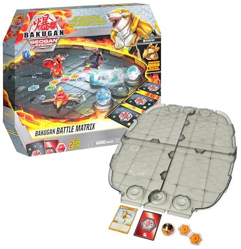 Bakugan 'Geogan Rising' Arena, Battle Matrix, zerlegbares Spielfeld mit exklusivem Aurelus Sharktar von BAKUGAN