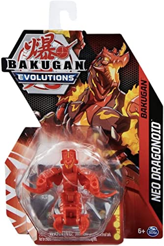 BAKUGAN Evolutions 2022 2 Zoll Core Sammelfigur und Sammelkarten Pyrus NEO DRAGONOID, Rot von BAKUGAN