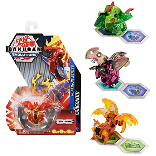 Bakugan 'Evolutions' Platinum Series 1er Pack, Ball mit Metallkern für mehr Durchschlagskraft, unterschiedliche Varianten von BAKUGAN