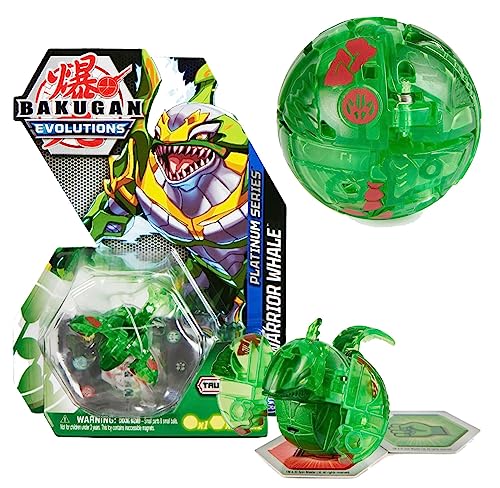 Bakugan Evolutions Platinum Ventus Warrior Whale Figur + Karten von BAKUGAN