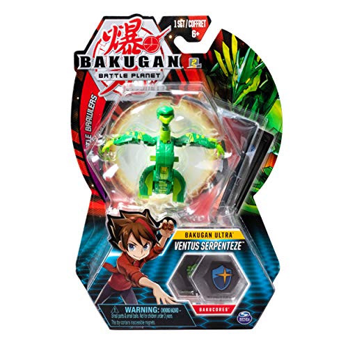 Bakugan Ultra Ventus Serpenteze, 7,6 cm großes Sammlerstück, transformierende Kreatur, ab 6 Jahren von BAKUGAN