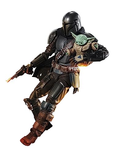 S.H. Figuarts Star Wars The Mandalorian Figur, ca.5,9 Zoll (150 mm), ABS & PVC & Stoff, bemalte Actionfigur von BANDAI SPIRITS(バンダイ スピリッツ)