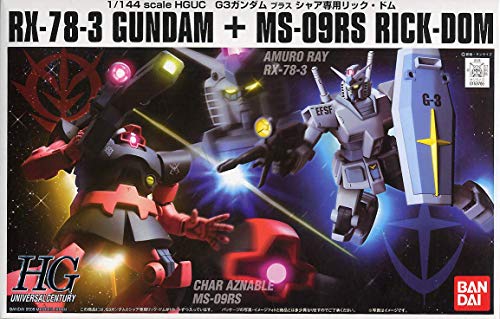 BANDAI Gundam HGUC G3 Gundam & Char's Custom Rick-Dom von BANDAI SPIRITS