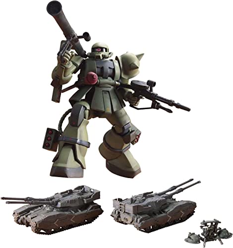 BANDAI SPIRITS 157732 MS-06 Zaku The Ground War Set, Bandai UCHG Falke Modellbausatz, Mehrfarbig, S von BANDAI SPIRITS