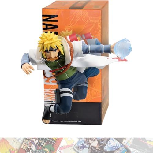 BANDAI SPIRITS Minato Namikaze Narutop99 Statue 15 cm gebündelt mit 1 A.C.G. kompatiblen Themen-Sammelkarte (89341) von BANDAI SPIRITS