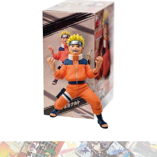 BANDAI SPIRITS Uzumaki Narut o II: 14 cm Vibrationsstern-Statue, gebündelt mit 1 A.C.G. kompatiblen Themen-Sammelkarte (88195/2633267) von BANDAI SPIRITS