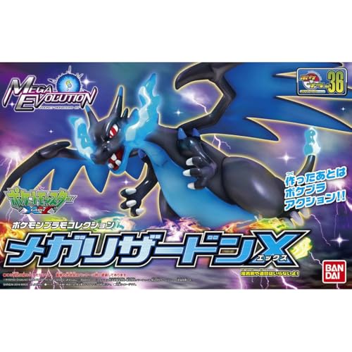 Bandai Pokémon – Figur mit Gelenken, zum Bauen, 10 cm – Charizard X Model Kit von BANDAI SPIRITS