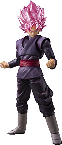 BANDAI - Dragon Ball - Sh Figuarts - Goku Schwarz Super Saiyan Rose 14 cm, 192794, Mehrfarbig von BANDAI SPIRITS