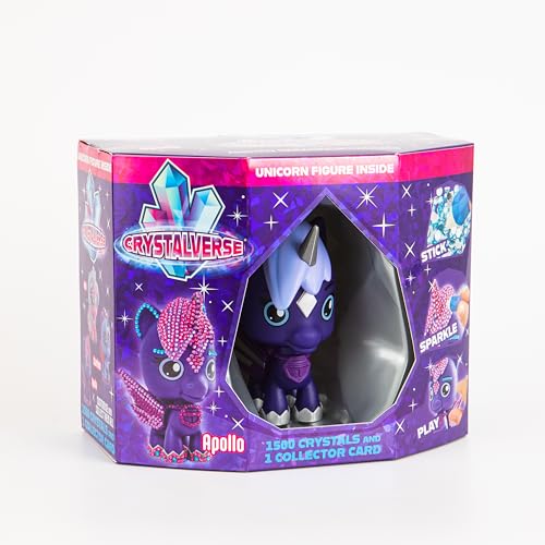 BANDAI, Crystalverse Classic Apollo, Mehrfarbig, CU49507 Dekorieren Sie Ihr Einhorn mit bunten Kristallen von BANDAI