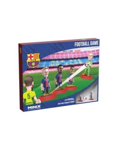 BANDAI, Minix Collectible Figuren, Fußballclub Barcelona, Spiel mit 5 Spielern, stellt die besten Momente des Fußballs nach, Geschenkidee für Kinder und Erwachsene, Fußballfans (MN17409) von BANDAI