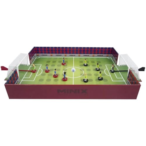 BANDAI, Minix Collectible Figuren, Fußballclub Barcelona, Spiel mit 5 Spielern, stellt die besten Momente des Fußballs nach, Geschenkidee für Kinder und Erwachsene, Fußballfans (MN17409) von BANDAI