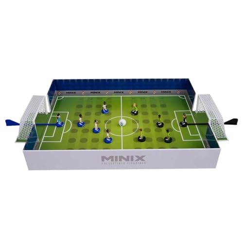 BANDAI, Minix Sammelfiguren, Fußballspiel Real Madrid, Spiel mit 5 Spielern, stellt die besten Momente des Fußballs nach, Geschenkidee für Kinder und Erwachsene, Fußballfans (MN17386) von BANDAI