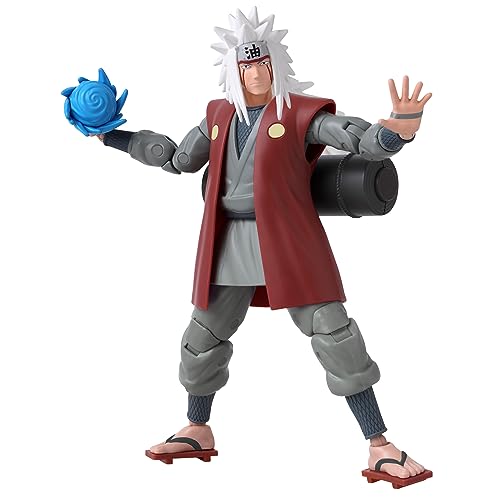 BANDAI - Anime Heroes - Naruto Shippuden - Figur Jiraya - Offizielle Lizenz Naruto Shippuden - Gelenkige Jiraya-Figur 17 cm - Manga Actionfigur - Spielzeug für Kinder ab 4 Jahren - 36965 von BANDAI