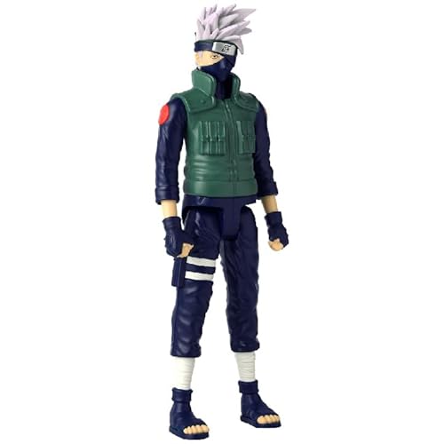 BANDAI - Anime Heroes - Naruto Shippuden - Manga-Figur Anime Heroes Mega 30 cm - Kakashi Hatake - Offizielle Naruto Lizenz - Große Gelenkige Kakashi-Figur - Spielzeug für Kinder ab 4 Jahren - 38153 von BANDAI