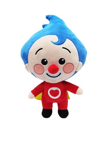 BANDAI - Der Clown Plim Plim Plim Plüschtier mit Musik, 30 cm, Mehrfarbig PL85005. Viel Spaß beim Singen neben der Lieblingsfigur der Kleinsten im Haus! von BANDAI