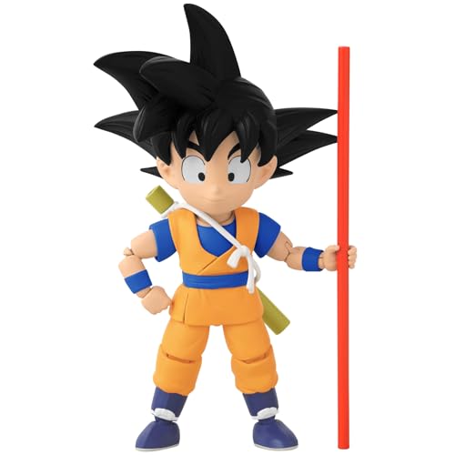 BANDAI - Dragon Ball Daima Kid Goku - Figur Dragon Star 17 cm - Kid Goku Figur mit Zubehör - Offizielle Dragon Ball Lizenz - Bewegliche Mini-Goku-Figur - Spielzeug ab 4 Jahren - 40735 von BANDAI