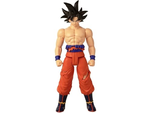 BANDAI - Dragon Ball Super - Riesenlimitbrecherfigur - Ultra Instinct Goku Zeichen - Offizielle Dragon Ball Lizenz - Große gelenkige Goku Figur 30 cm - Spielzeug für Kinder ab 4 Jahren - 36749 von BANDAI