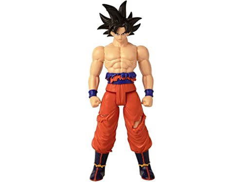 BANDAI - Dragon Ball Super - Riesenlimitbrecherfigur - Ultra Instinct Goku Zeichen - Offizielle Dragon Ball Lizenz - Große gelenkige Goku Figur 30 cm - Spielzeug für Kinder ab 4 Jahren - 36749 von BANDAI