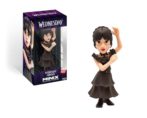 MINIX MN13487 Wednesday Figur Tanzkleid - Wednesday - Sammlerstücke 12 cm für Ausstellung, Geschenkidee für Kinder und Erwachsene, TV & Filmfans - MN13487 von MINIX