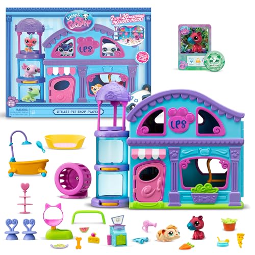 BANDAI - Littlest Pet Shop - Das Große Haus der Pet Shop - Spielset mit 2 Pet Shop Figuren und über 20 Accessoires - Sammelbare Tier-Mini-Figuren - Spielzeug für Kinder ab 4 Jahren - BF00575 von BANDAI