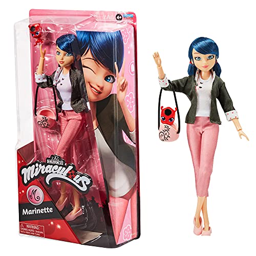 Bandai - Miraculous Ladybug - Mannequin Puppe 26 cm - Marinette - Offizielle Miraculous Lizenz - Gelenkige Marinette Puppe - Spielzeug für Kinder ab 4 Jahren - P50005 von Bandai