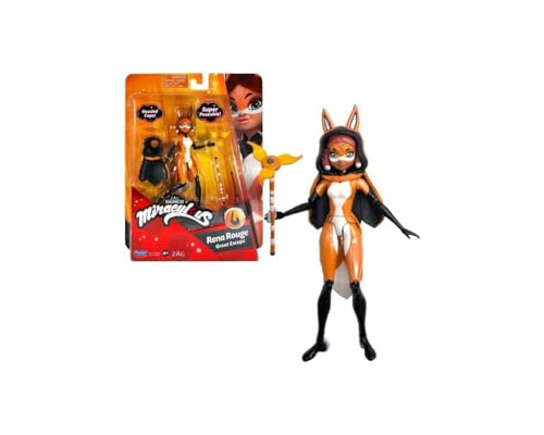 Bandai - Miraculous Ladybug - Mini-Puppe 12 cm - Rena-Rouge - P50404 von Bandai