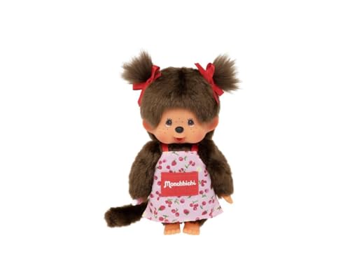 BANDAI - Monchhichi - Monchhichi-Plüsch mit Blumenschürze - Ikonisches Affen-Plüschtier der 80er Jahre - Monchhichi Weiches Kuscheltier 20 cm für Kinder - Spielzeug ab 2 Jahren - SE201648 BANDAI - Monchhichi - Monchhichi-Plüsch mit Blumenschürze - Ikonisches Affen-Plüschtier der 80er Jahre - Monchhichi Weiches Kuscheltier 20 cm für Kinder - Spielzeug ab 2 Jahren - SE201648 von BANDAI