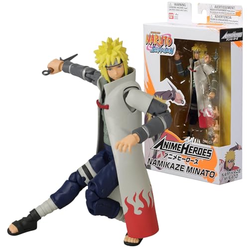 BANDAI – Anime Heroes – Naruto Shippuden – Anime Heroes Figur 17 cm – Namikaze Minato – 36905 von BANDAI