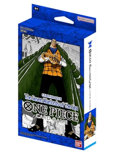 BANDAI One Piece Kartenspiel: Starter Deck – Die sieben Kriegsherren des Meeres [ST-03] Kartenspiel ab 6 Jahren 2 Spieler 15 Minuten Spielzeit BCL2645837 von BANDAI