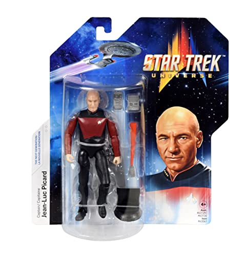 BANDAI Star Trek Figur Captain Jean-Luc Picard | 12,7 cm Captain Picard Star Trek The Next Generation Actionfigur | Star Trek TNG Spielzeug bewegliche Figur | Star Trek Geschenke und Star Trek von BANDAI