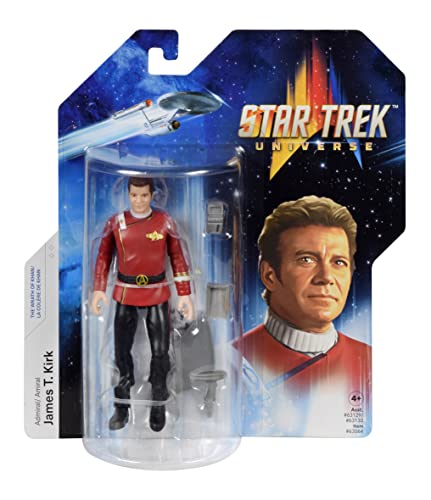 BANDAI Star Trek Figur Captain James T. Kirk | 12,7 cm Captain Kirk Star Trek Wrath of Khan Actionfigur | Star Trek The Wrath of Khan Spielzeug Gelenkfigur | Star Trek Geschenke und Star Trek von BANDAI