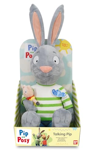 BANDAI Pip and Posy Talking Feature Plüsch Pip mit Schweinchen - Großer sprechender Teddy - Stofftier mit Geräuschen - Großes Kuscheltier mit TV-Show Sätzen BANDAI Pip and Posy Talking Feature Plüsch Pip mit Schweinchen - Großer sprechender Teddy - Stofftier mit Geräuschen - Großes Kuscheltier mit TV-Show Sätzen von BANDAI