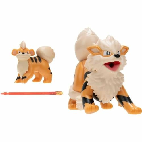 Bandai - Pokémon – Entwicklungspaket Caninos & Arcanin – Figur Caninos 5 cm + Figur Arcanin 10 cm – Pokémon-Figuren mit Sonderbehandlung – JW2804 von BANDAI