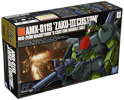 BANDAI SPIRITS HGUC Mobile Suit ZZ Gundam Zaku III Custom 1/144 Scale Color-Coded pre-Plastic Model von BANDAI SPIRITS