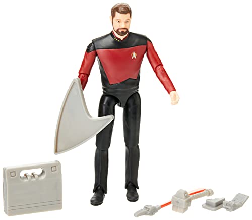 BANDAI Star Trek Figur Commander Will Riker | 12,7 cm Commander Riker Star Trek The Next Generation Actionfigur | Star Trek TNG Spielzeug bewegliche Figur | Star Trek Geschenke und Star Trek von BANDAI