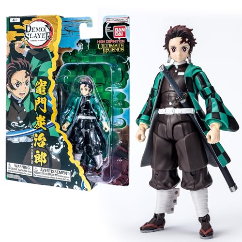 BANDAI - Ultimate Legends HD - Demon Slayer Actionfigur 12 cm - Tanjiro Kamado - Offizielle Demon Slayer Lizenz - Gelenkige Tanjiro Figur - Spielzeug für Kinder ab 4 Jahren - VE88961 von BANDAI